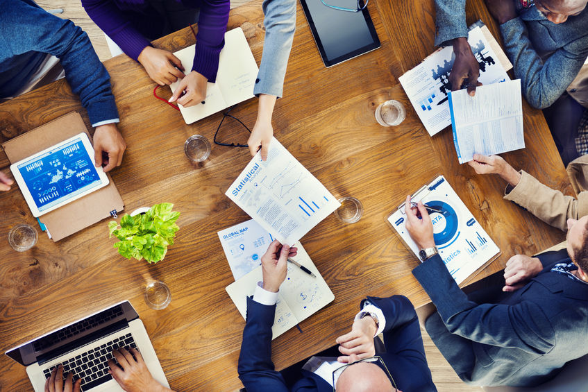 group meeting around table